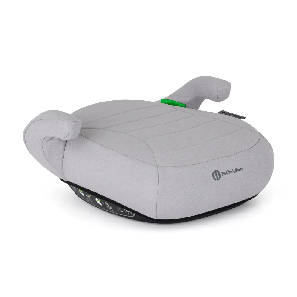 PETITE&MARS Podsedák Zuno Gentle Grey 125 - 150 cm (22-36 kg)