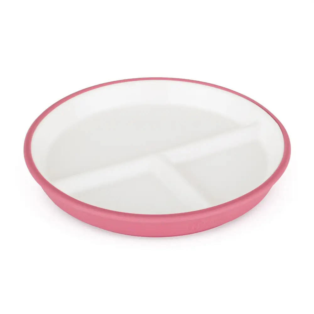 PETITE&MARS Tanier keramický so silikonovým obalom Candy Pink