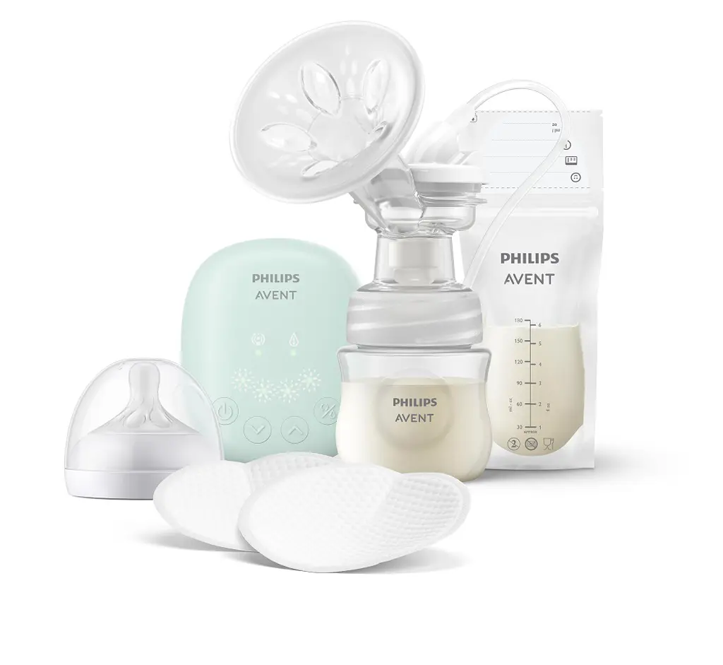 Philips AVENT Odsávačka mateřského mléka elektrická sada Essential SCD323/20+Dárek