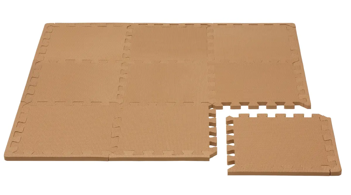 Rialto Baby Hracia podložka puzzle s okrajom Brown 92x92 cm