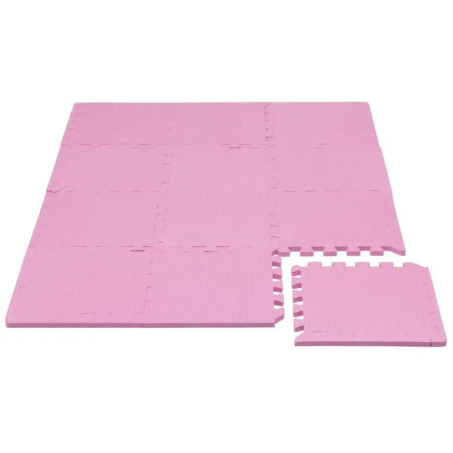 Rialto Baby Hracia podložka puzzle s okrajom Pink 92x122 cm