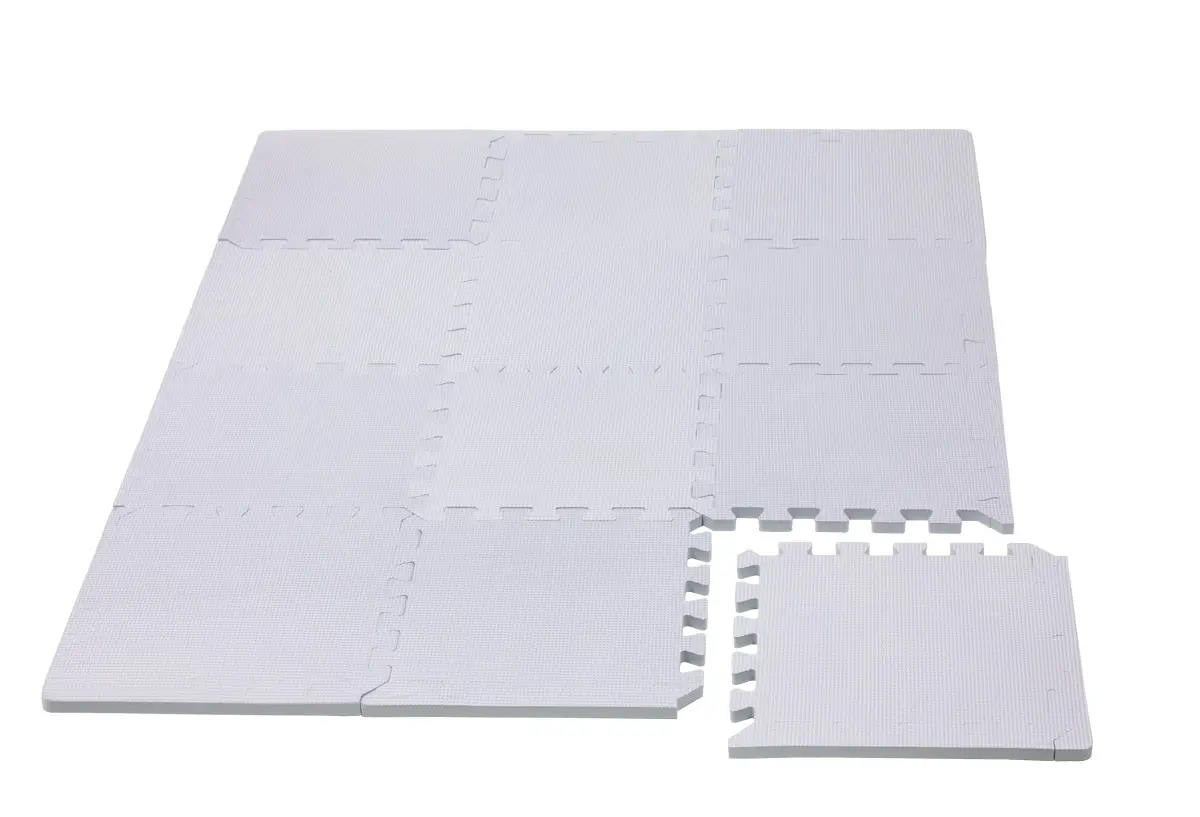 Rialto Baby Hracia podložka puzzle s okrajom Silver 92 x 122 cm