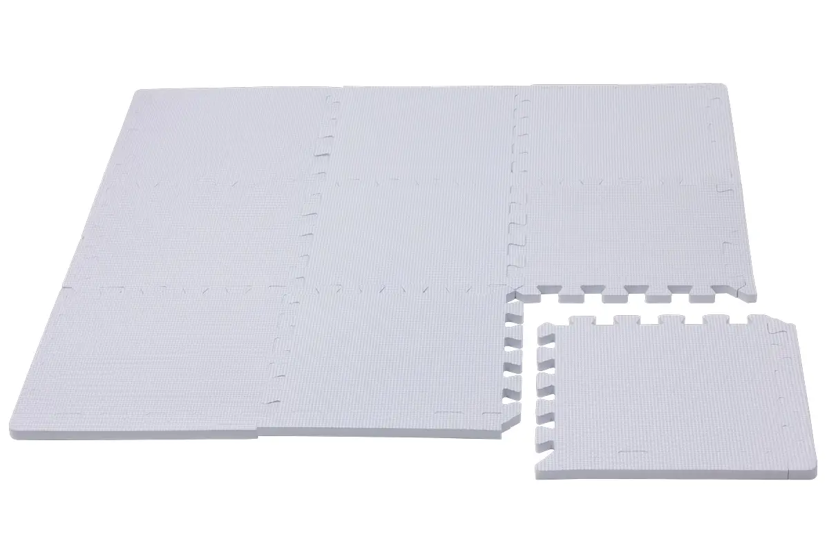 Rialto Baby Hracia podložka puzzle s okrajom Silver 92x92 cm