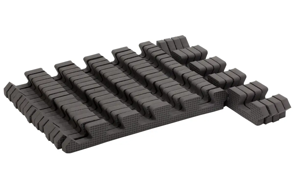 Rialto Baby Sada okrajov Cool Gray pre penové puzzle 120x180 cm