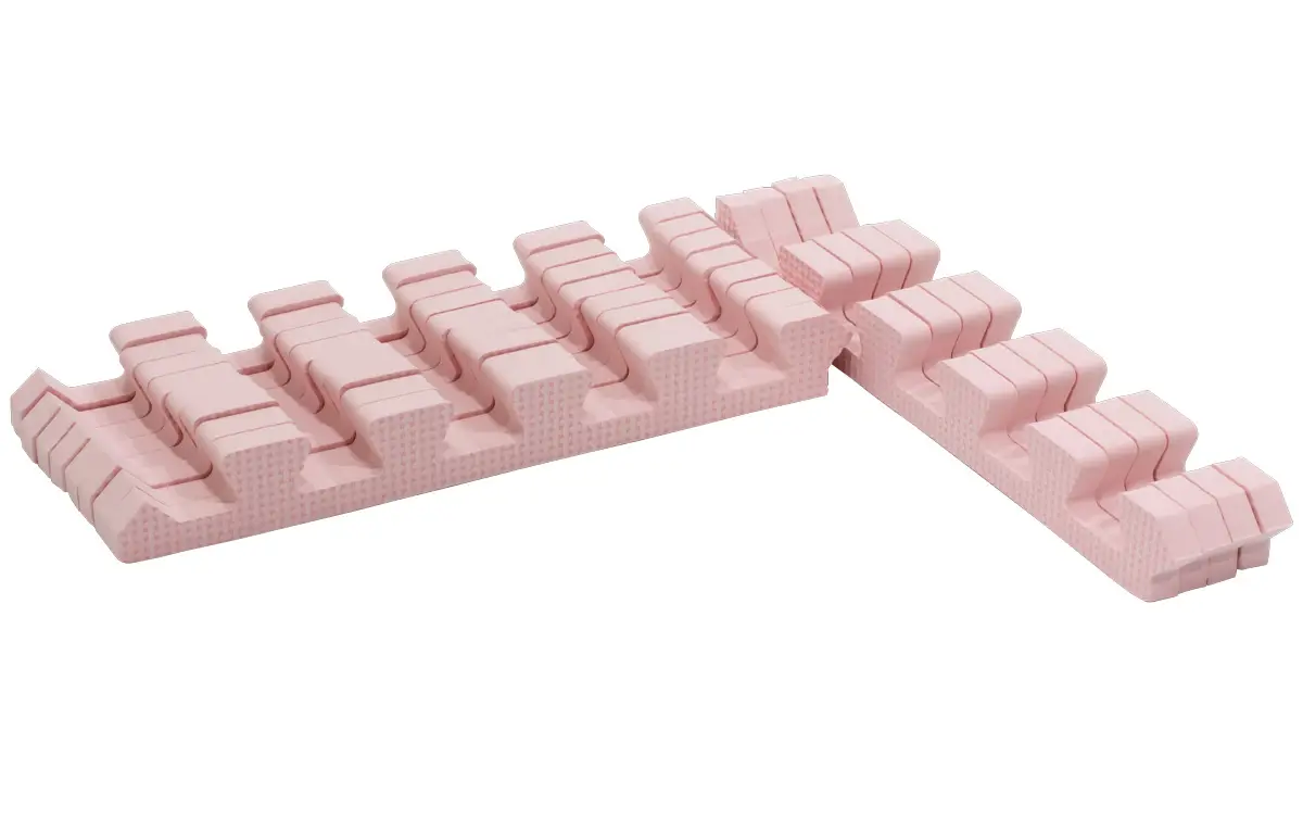 Rialto Baby Sada okrajov Light Pink na penové puzzle 90x90cm