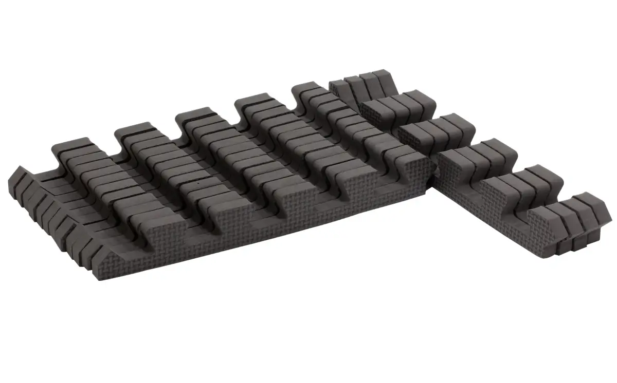 Rialto Baby Sada okrajov pre penové puzzle Cool Gray 120x120 cm