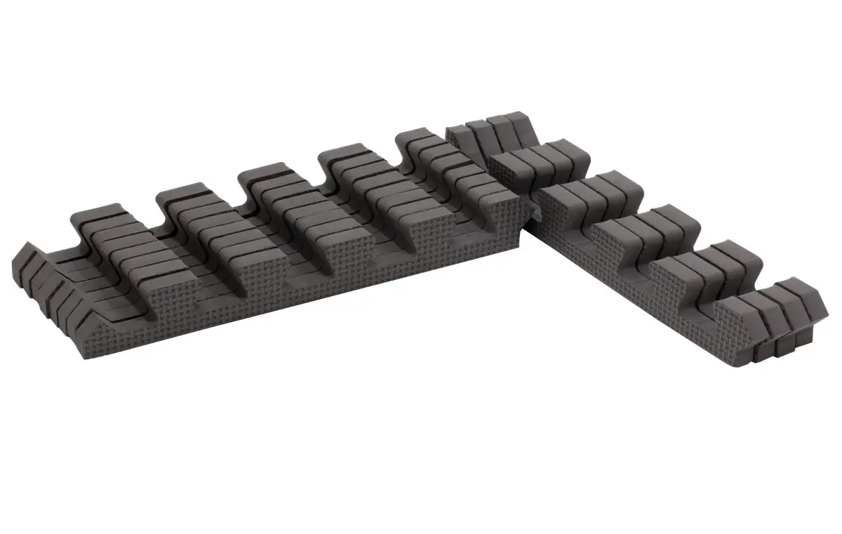 Rialto Baby Sada okrajov pre penové puzzle Cool Gray 90x90 cm