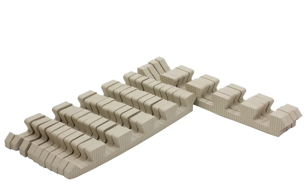 Rialto Baby Sada okrajov pre penové puzzle Light Beige 120x90 cm