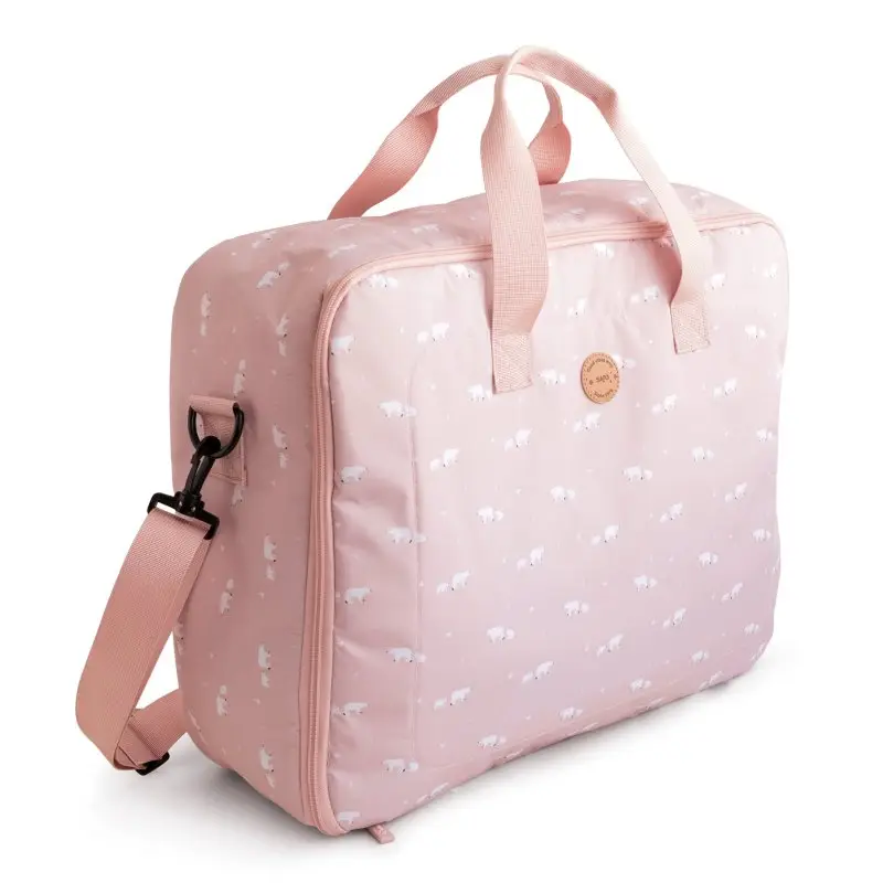 Saro Baby Detský látkový kufor Polaris Pink