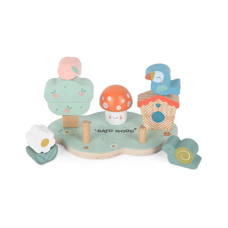 Saro Baby Drevená stohovacia záhradka 12m+