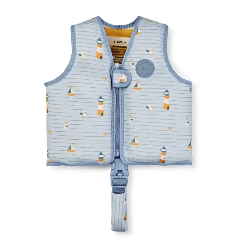 Saro Baby Plavecká neoprénová vesta s UV ochranou (1-3r) Navy Hugs