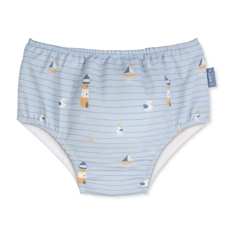 Saro Baby Plienkové plavky s UV ochranou (3-6m) Navy Hugs