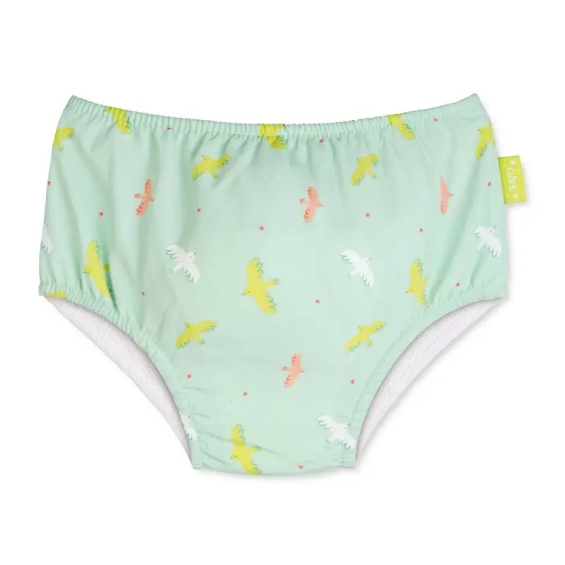 Saro Baby Plienkové plavky s UV ochranou (6-12m) Tropicool Green