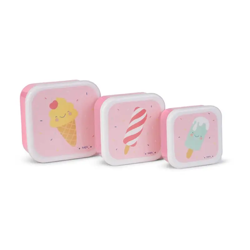 Saro Baby Sada desiatových misiek 3ks Ice Cream