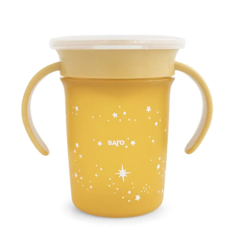 Saro Baby Tréningový hrnček 360° Mustard