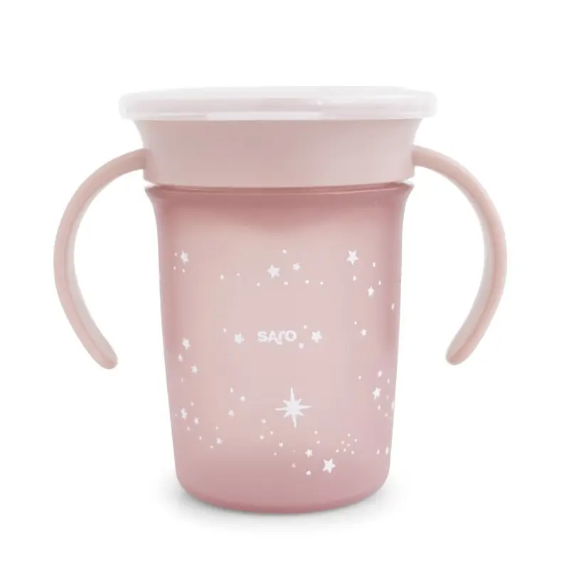 Saro Baby Tréninkový hrníček 360° Pink