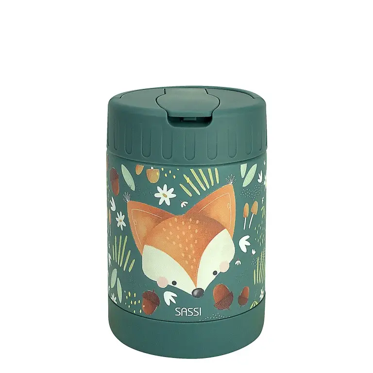 SASSI DĚTSKÁ TERMOSKA NA JÍDLO - CRUNCHY THE FOX - 350ML