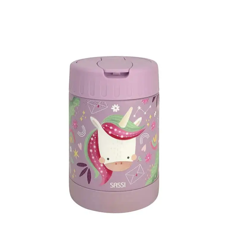 SASSI DĚTSKÁ TERMOSKA NA JÍDLO - SPARKLY THE UNICORN - 350ML