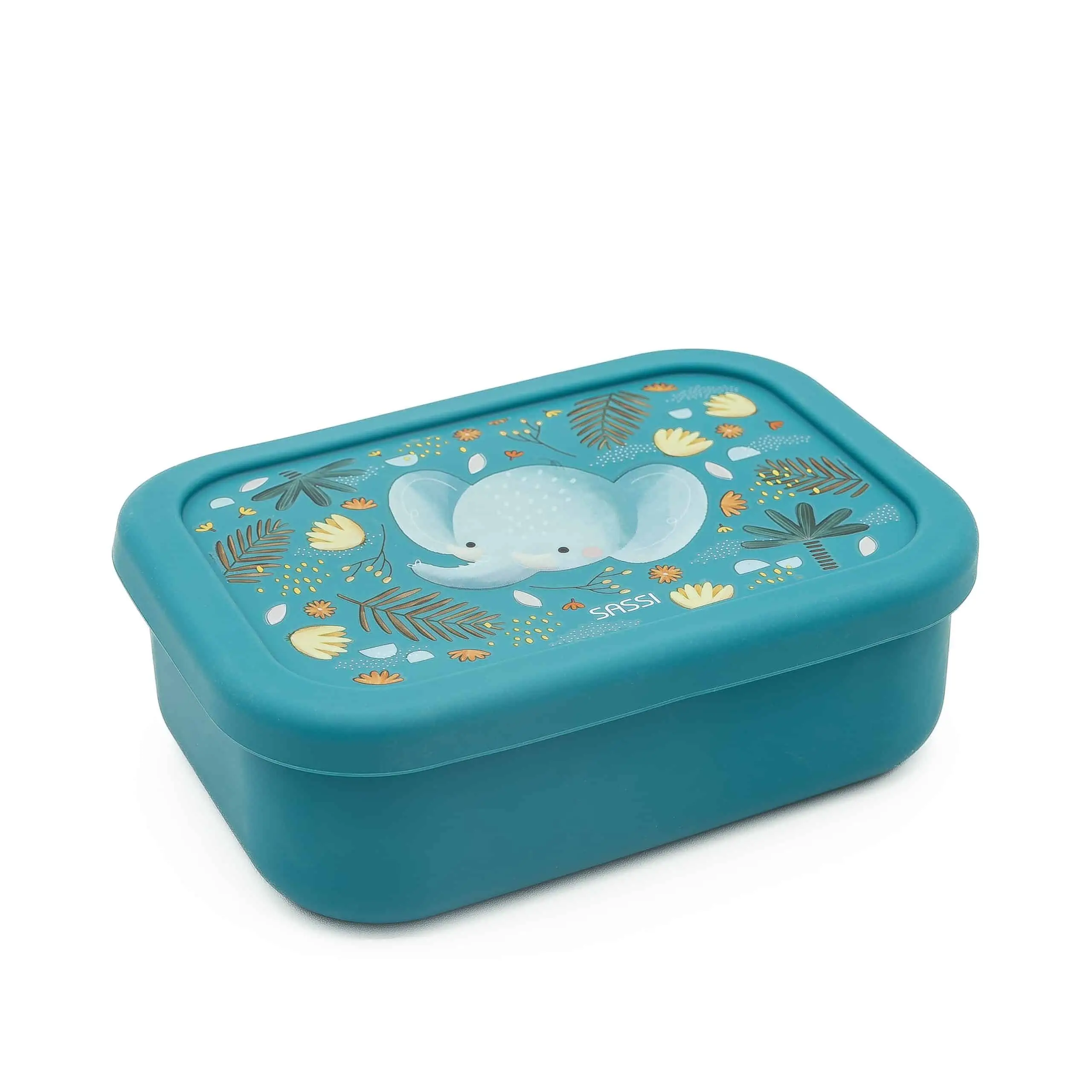 SILIKÓNOVÝ DESIATOVÝ BOX SASSI - ELEPHANT