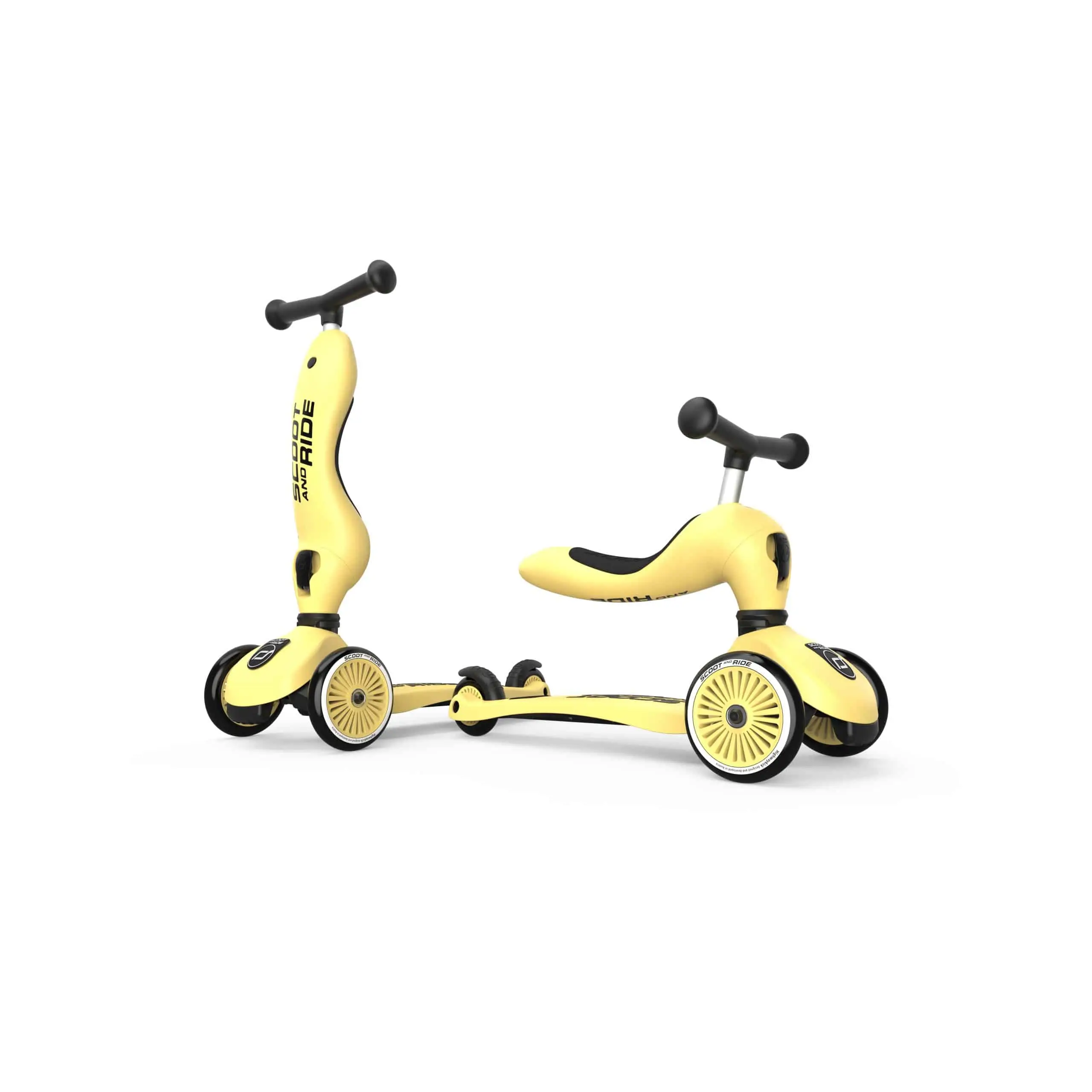 SCOOT AND RIDE SCOOT AND RIDE DETSKÉ ODRÁŽADLO A KOLOBEŽKA 2V1 - HIGHWAYKICK 1 - LEMON