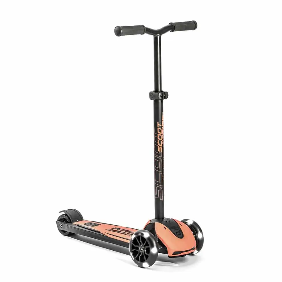 SCOOT AND RIDE DETSKÁ KOLOBEŽKA - HIGHWAYKICK 5 LED - PEACH