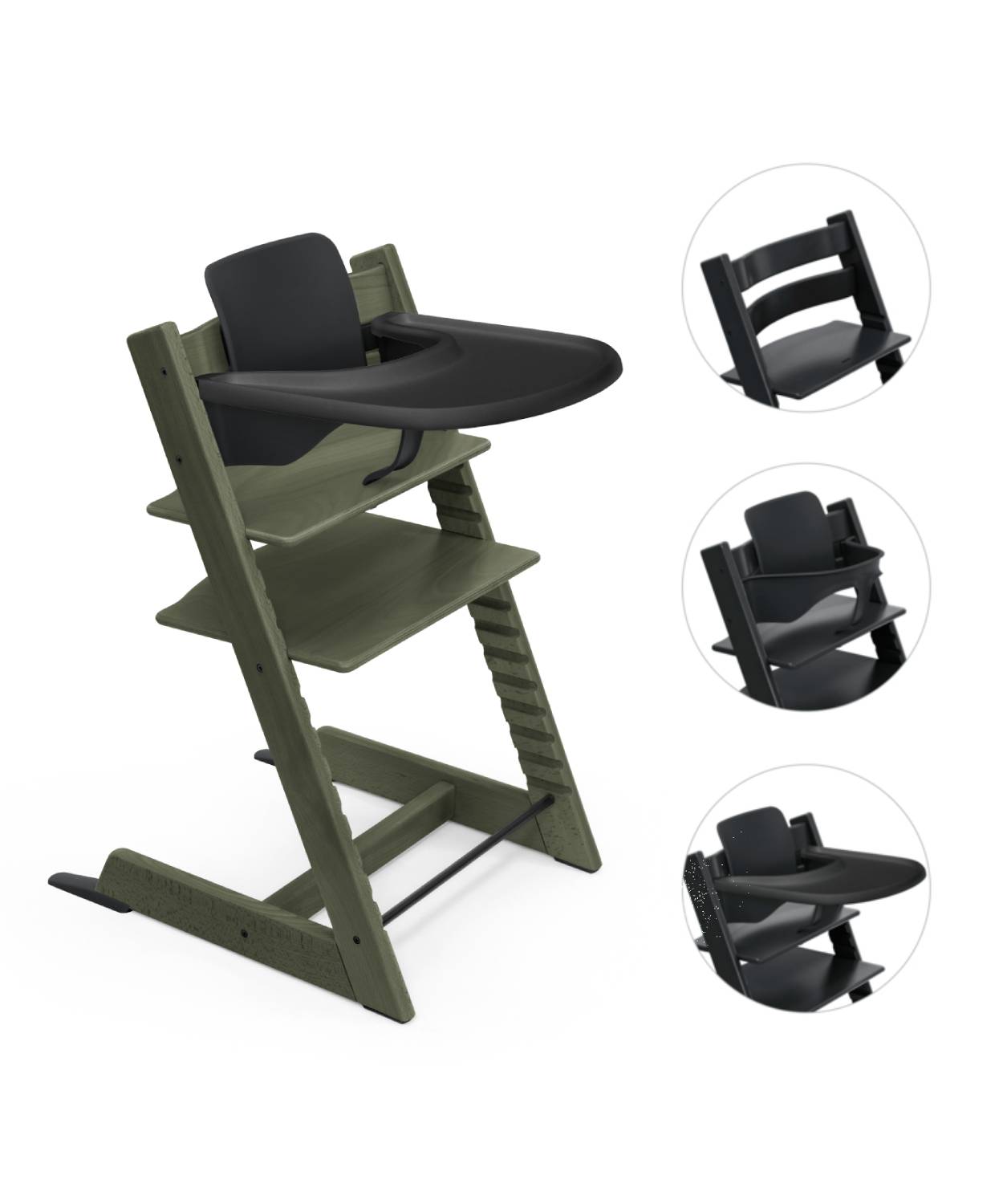 Stokke Tripp Trapp Bundle Stolička + baby set + pultík Marble Green