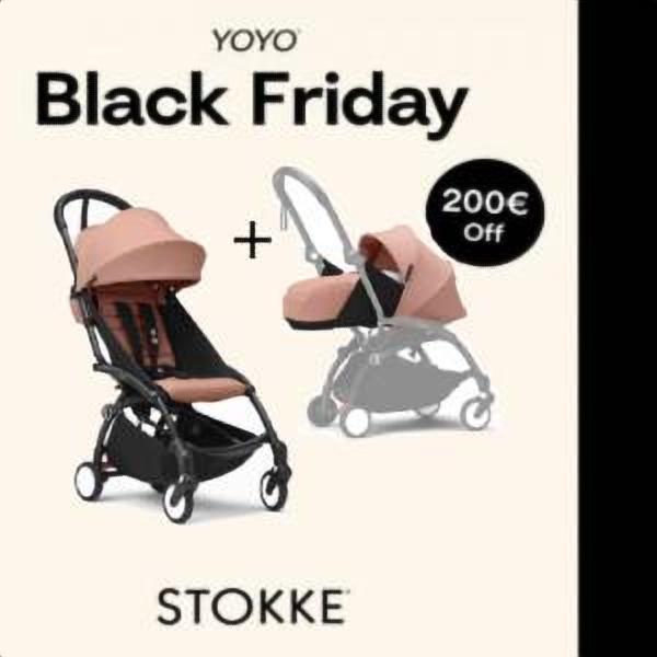 STOKKE® YOYO³ športový kočík 6+ Black/Ginger + Newborn Pack ZDARMA
