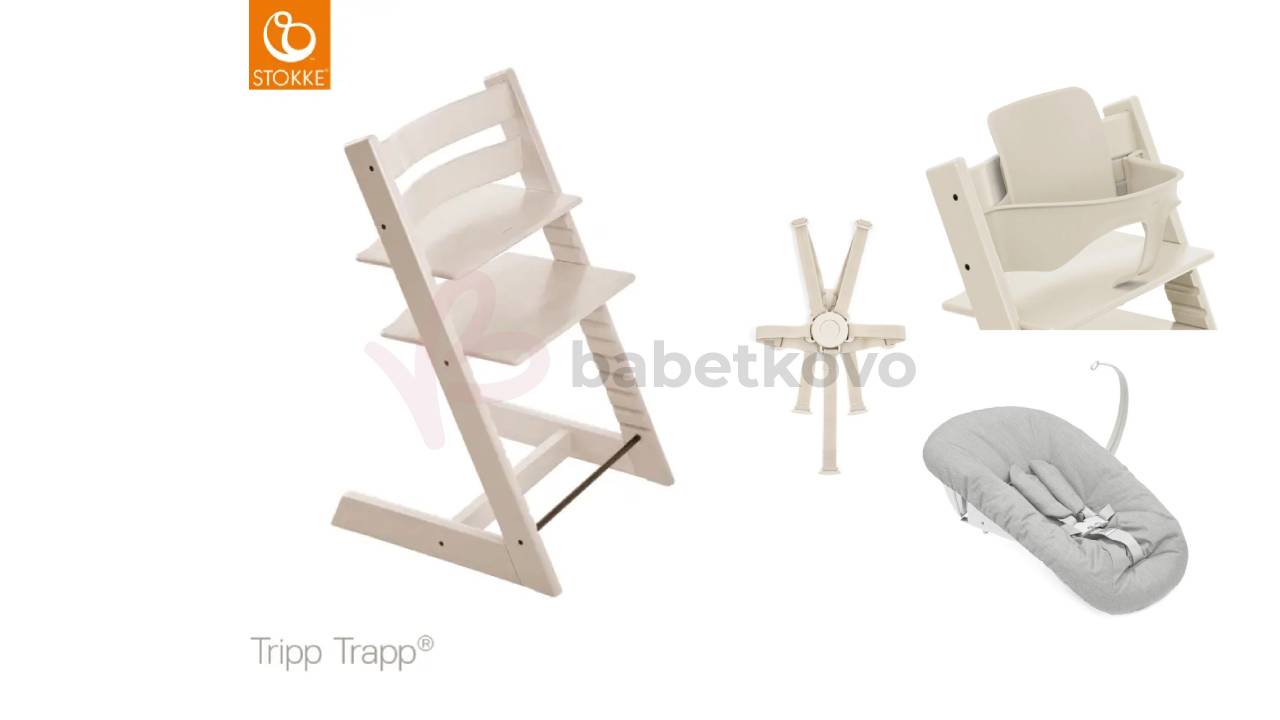 Stolička Stokke Tripp Trapp Classic Vanilla White + Darčeky