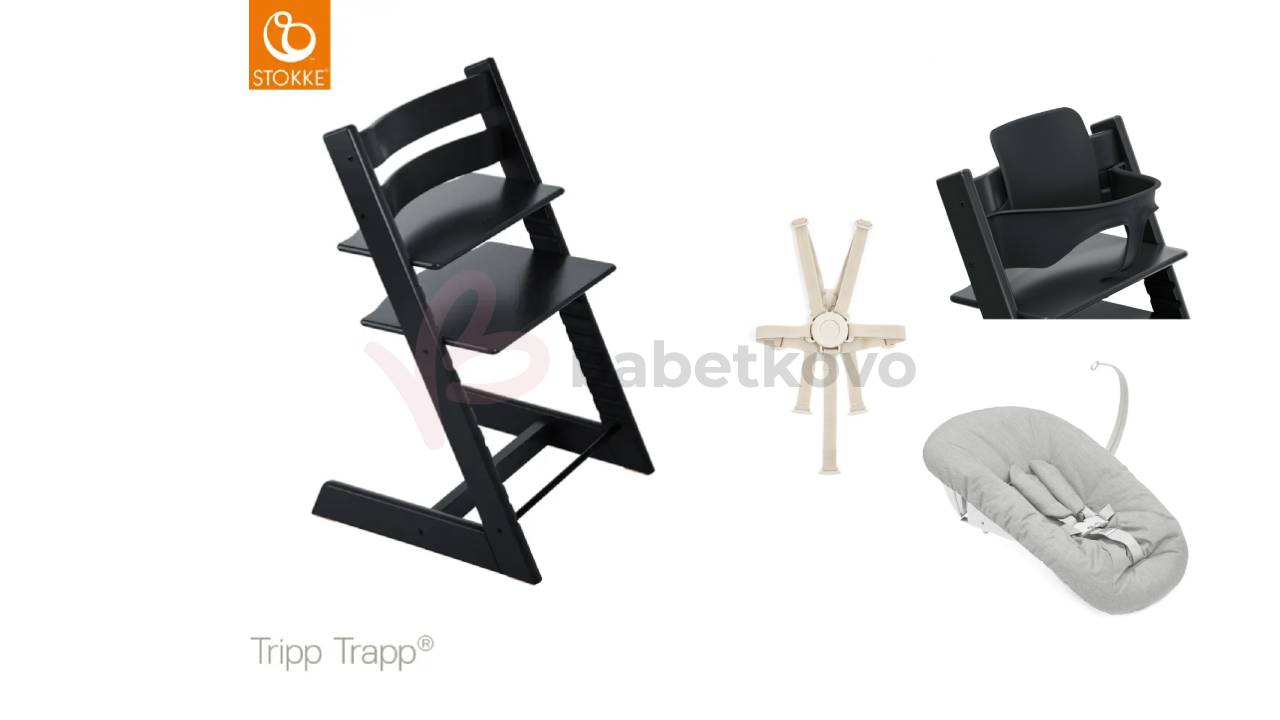 Stolička Stokke Tripp Trapp Black + Darčeky