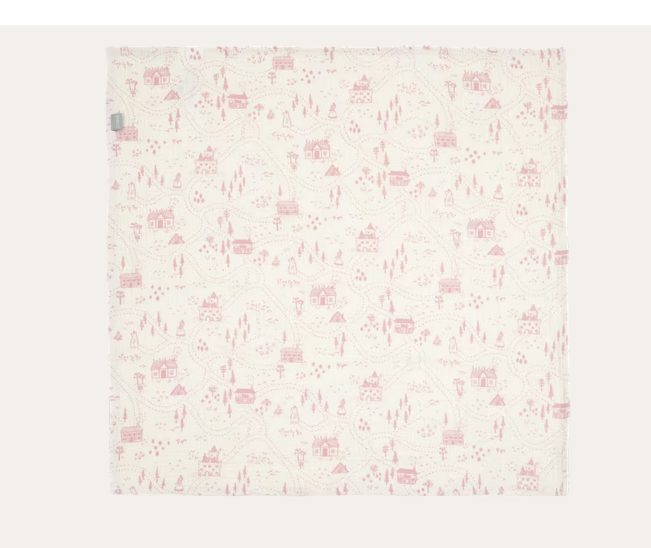 Stokke Obojstranná mušelínová plienka 60x60cm 2ks Wild rose map