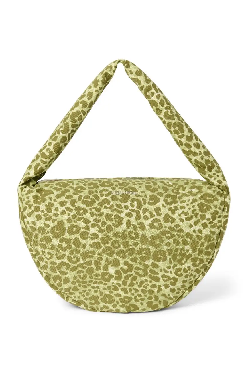 STUDIO NOOS - Cotton Cross Body bag Green Leopard
