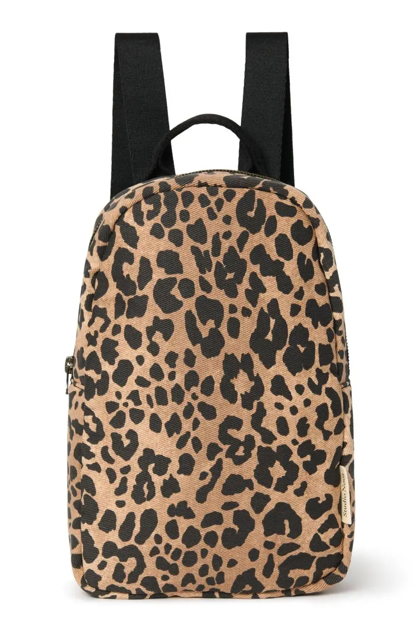 STUDIO NOOS - Cotton Mini BACKPACK Brown Leopard