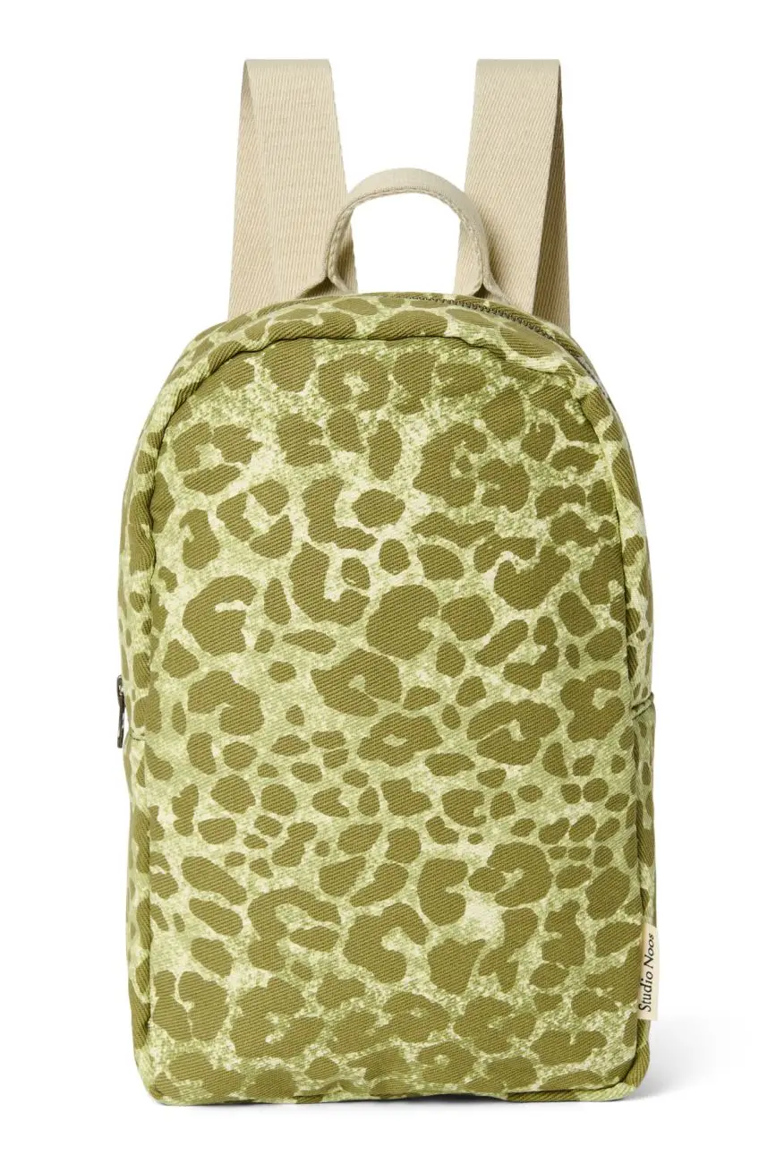 STUDIO NOOS - Cotton Mini BACKPACK Green Leopard