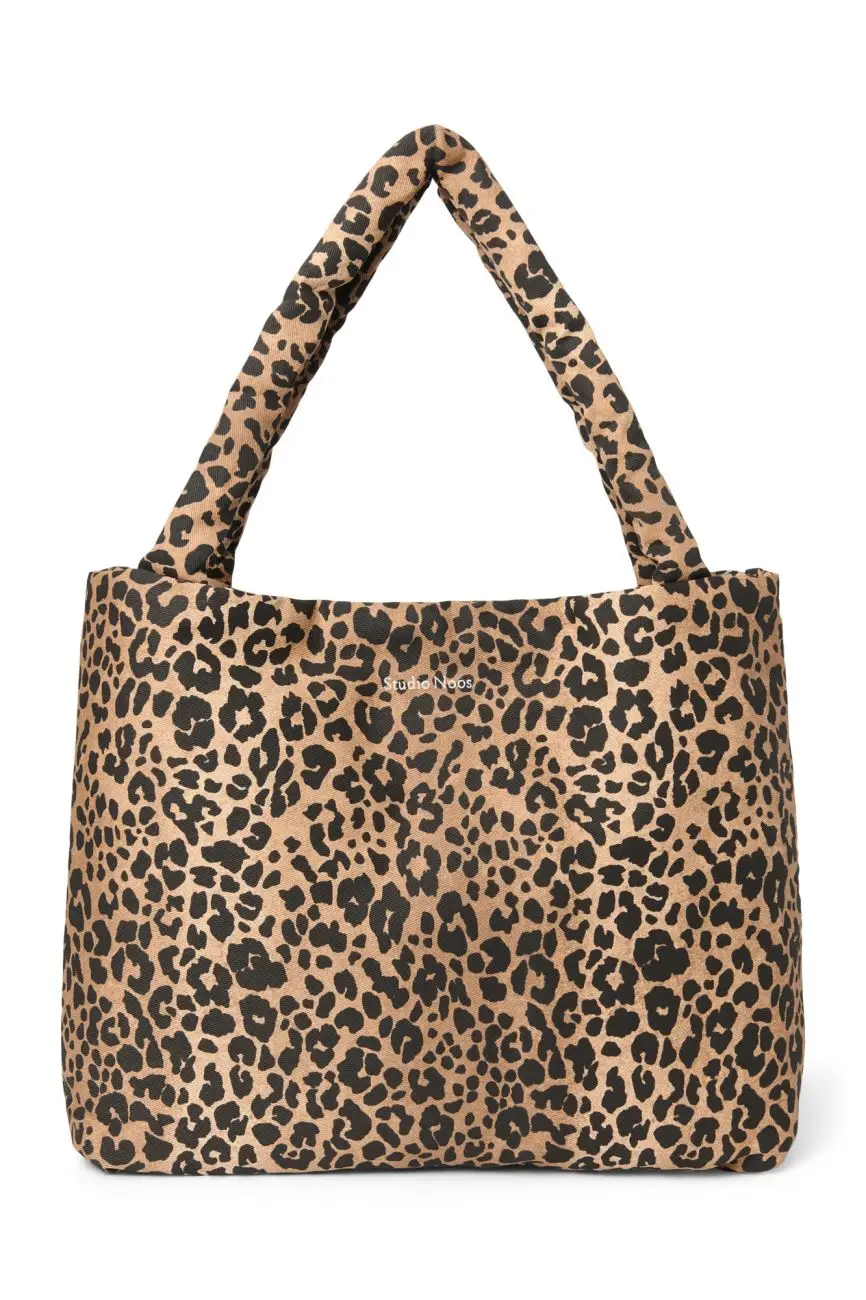STUDIO NOOS - Cotton MOM BAG - prebaľovacia taška Brownl Leopard