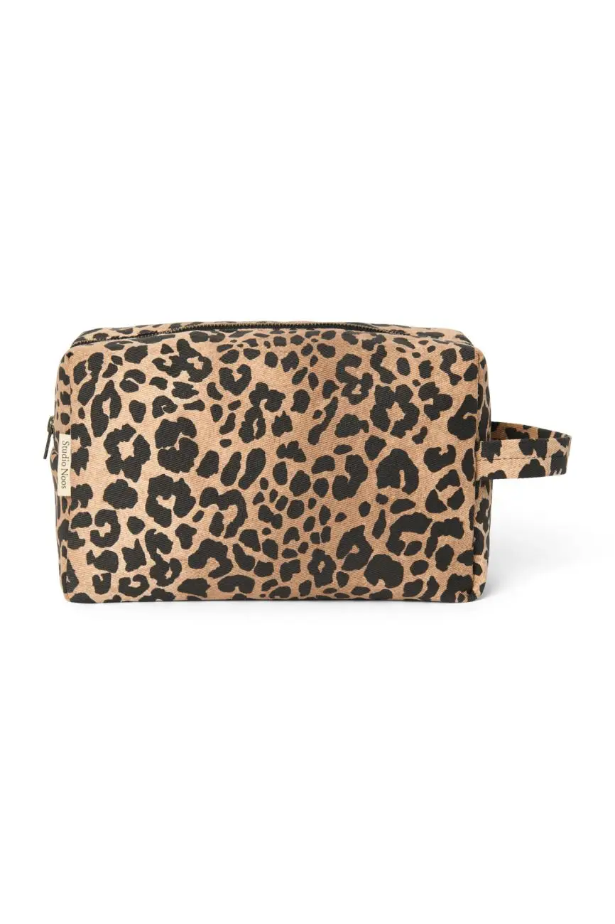 STUDIO NOOS - Cotton POUCH - kabelka Brown Leopard