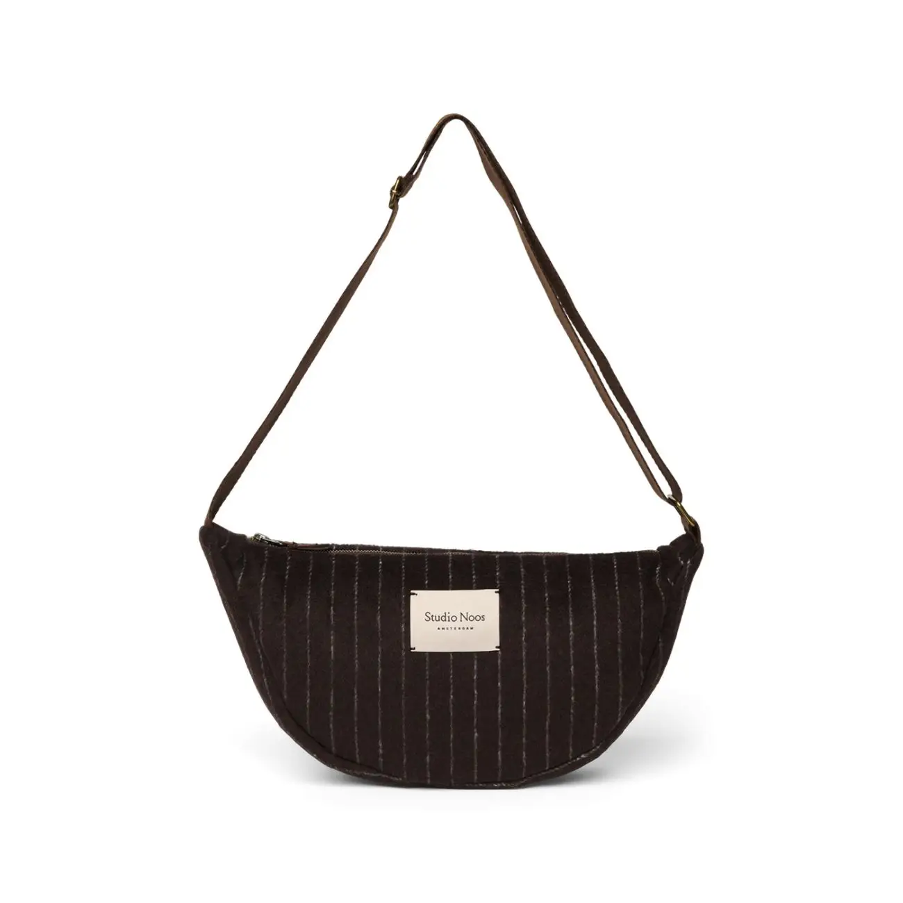 STUDIO NOOS - Flannel Chalkstripe Adult FANNY kabelka Brown