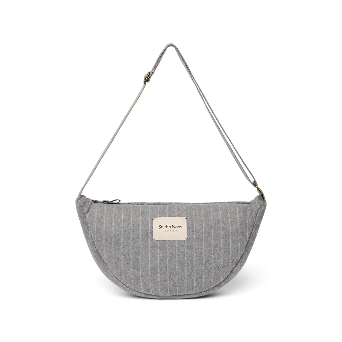 STUDIO NOOS - Flannel Chalkstripe Adult FANNY kabelka Light Grey