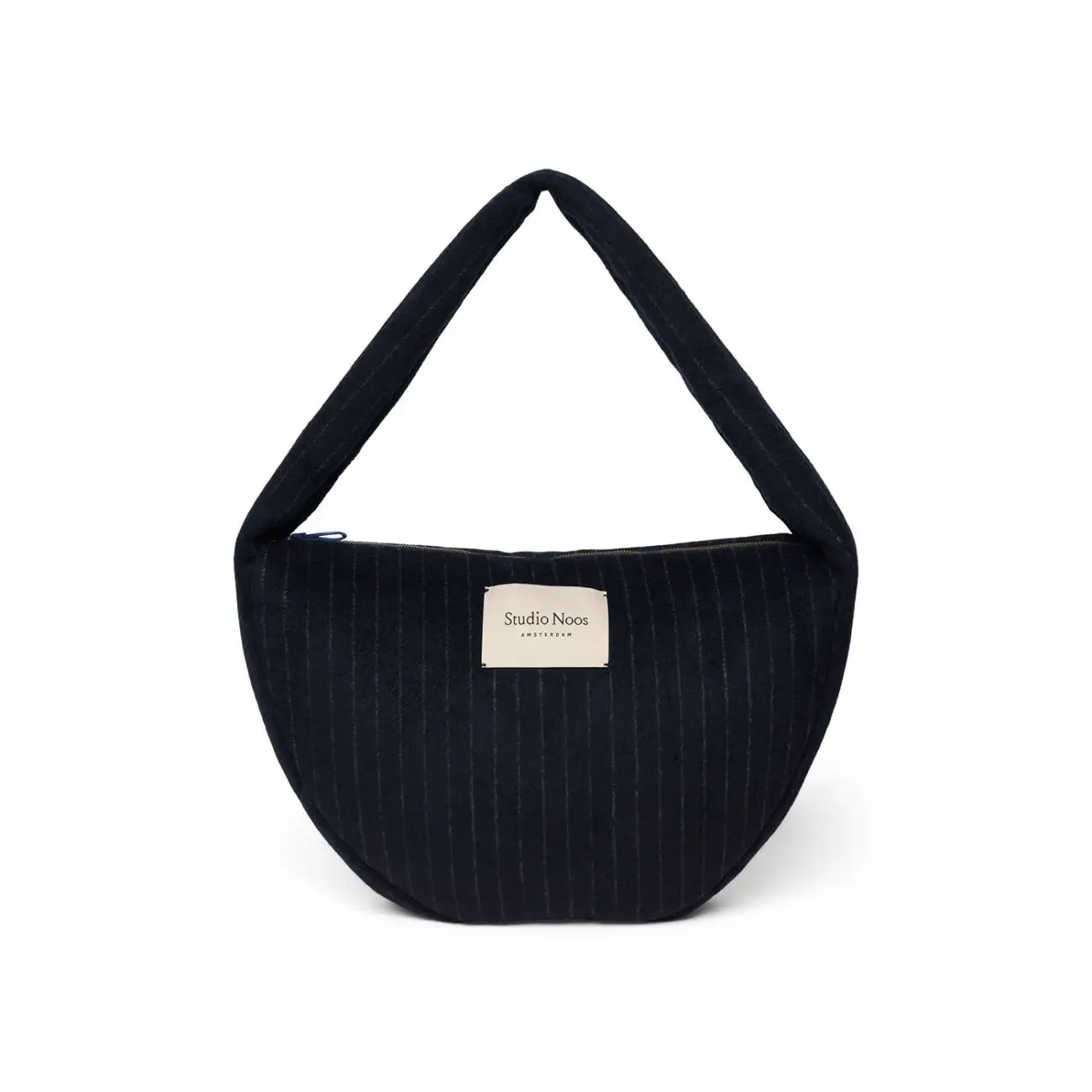 STUDIO NOOS - Flannel Chalkstripe Cross Body bag Dark Blue