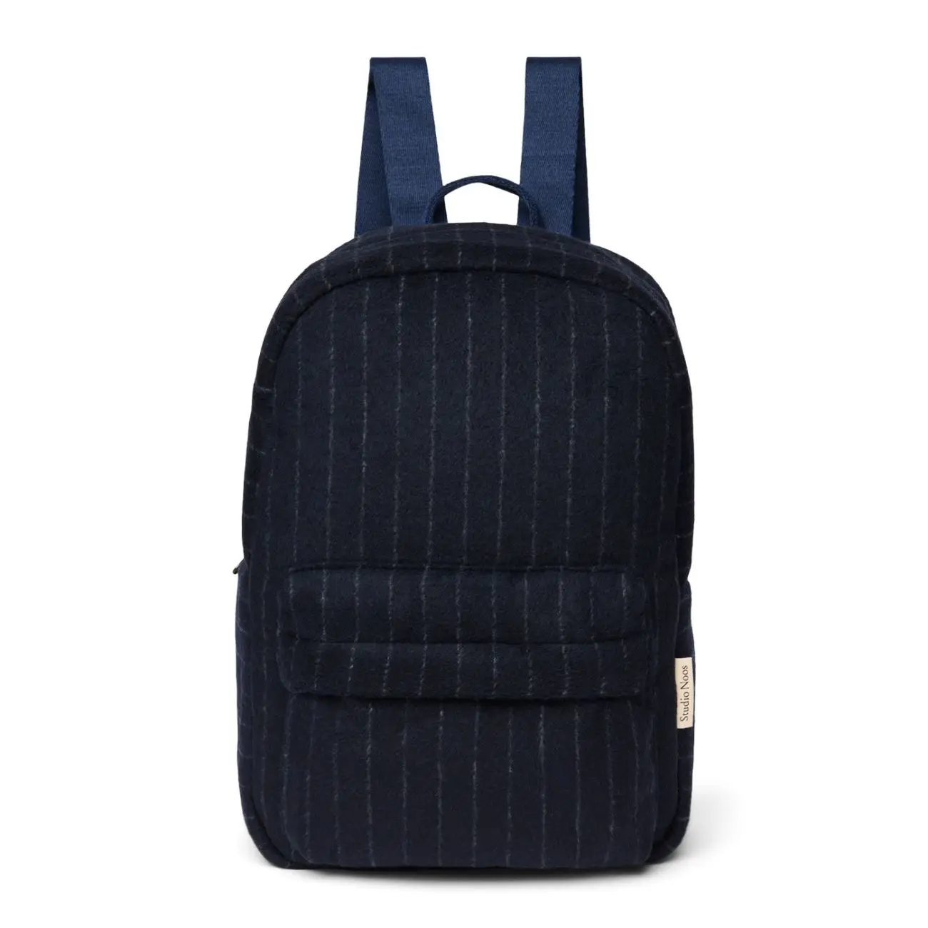 STUDIO NOOS - Flannel Chalkstripe Midi BACKPACK - batôžtek Dark Blue