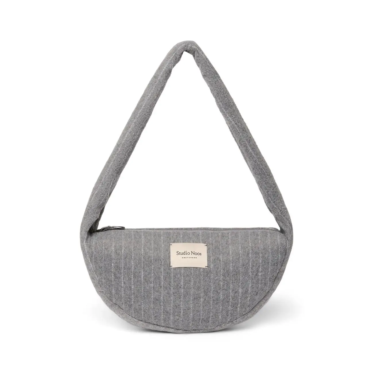 STUDIO NOOS - Flannel Chalkstripe Mini Cross Body bag | Light Grey