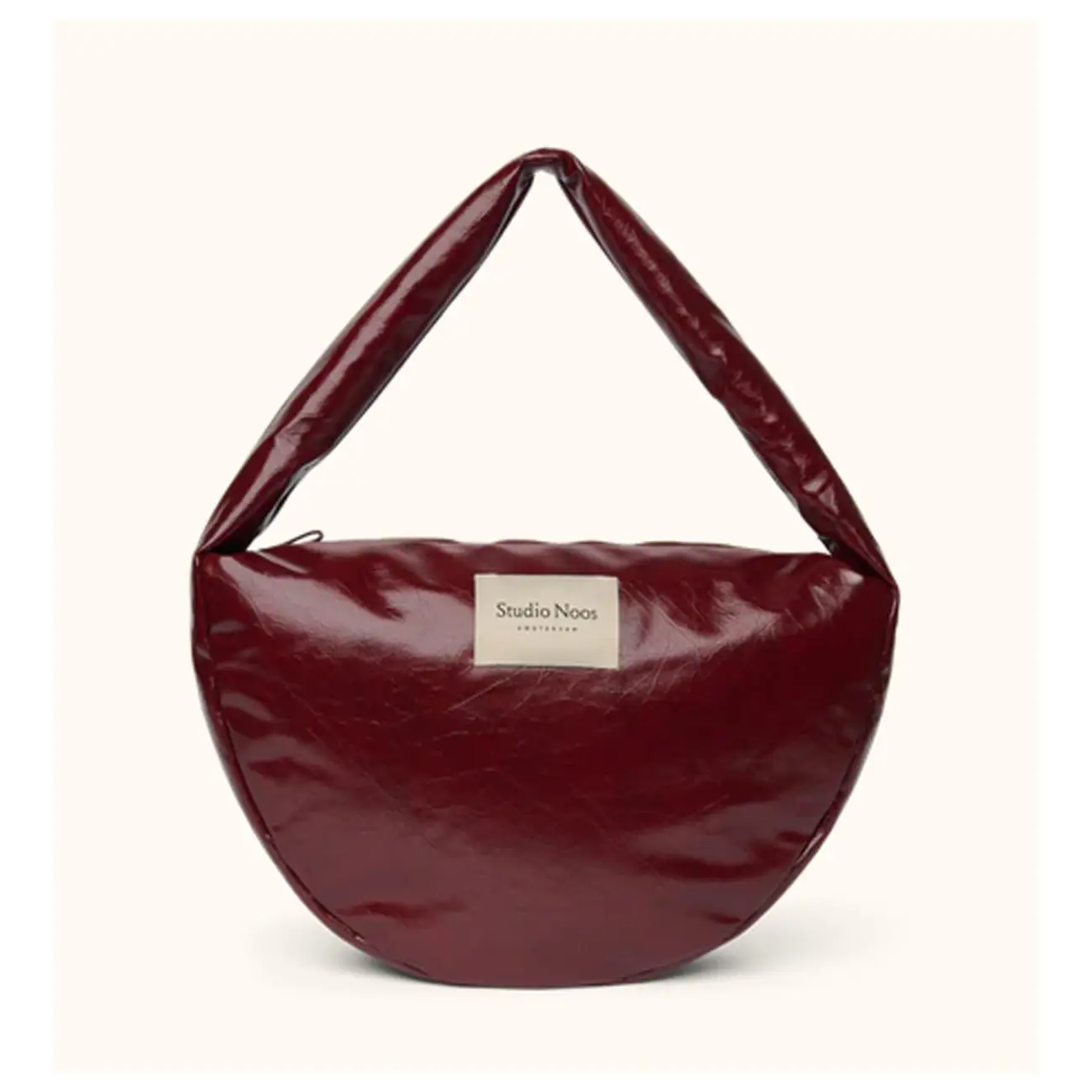 STUDIO NOOS - Leather Cross Body Bag Burgundy