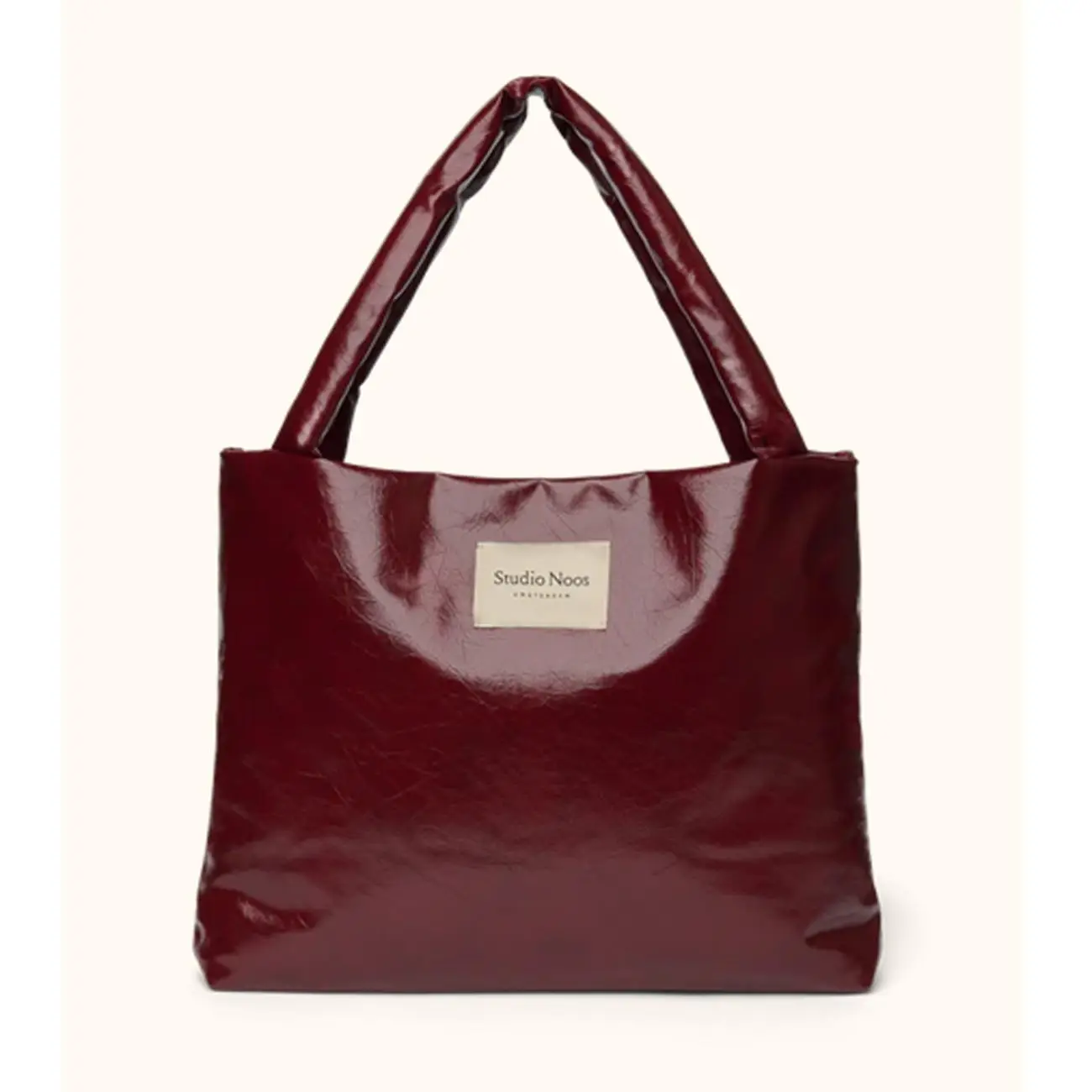 STUDIO NOOS - Leather MOM BAG Burgundy