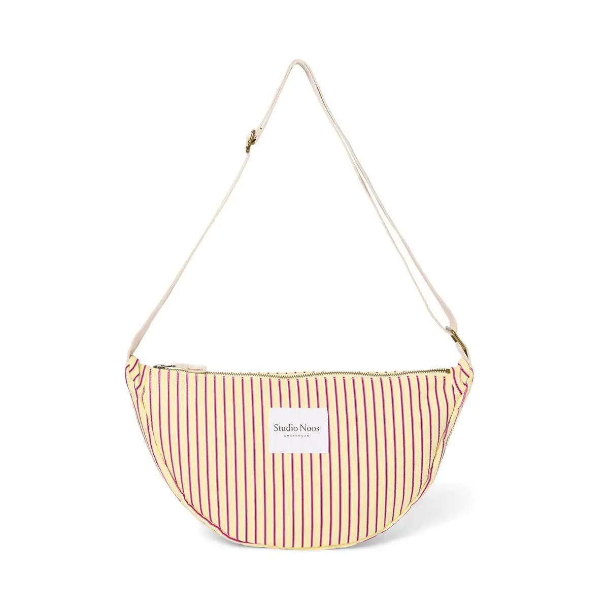 STUDIO NOOS - Poplin Adult FANNY kabelka | Butter Yellow Striped