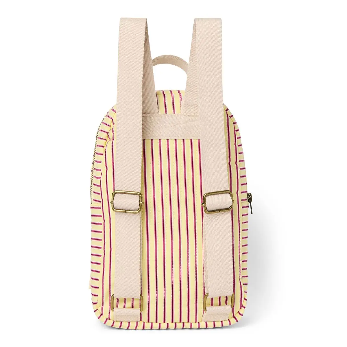 STUDIO NOOS - Poplin Mini BACKPACK - batůžek | Butter Yellow Striped