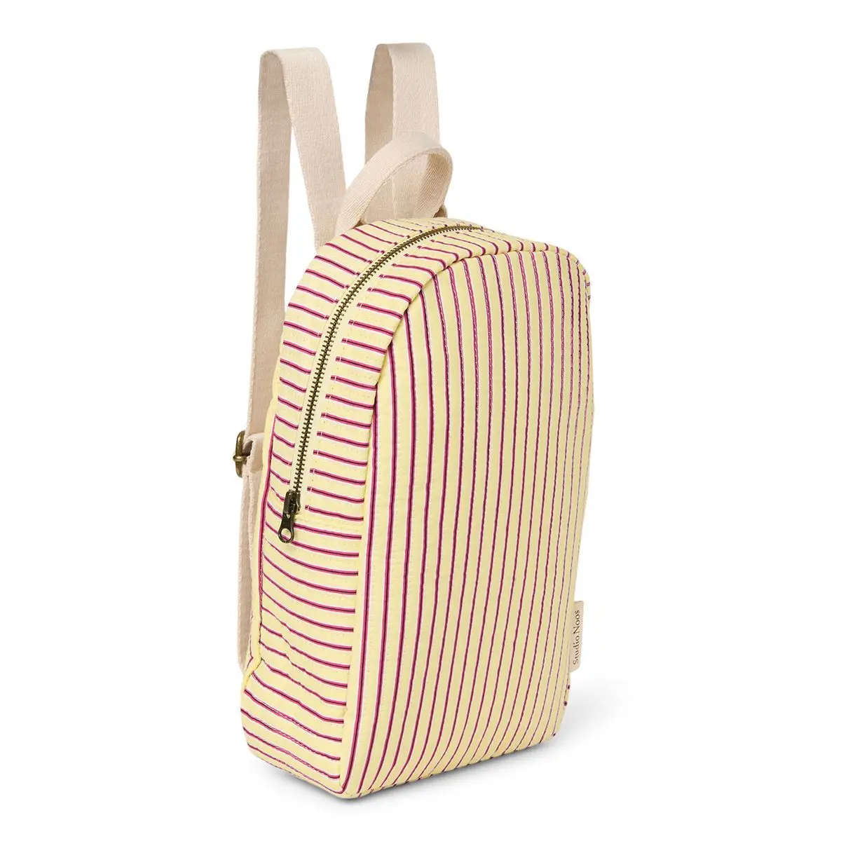 STUDIO NOOS - Poplin Mini BACKPACK - batôžtek Yellow Striped