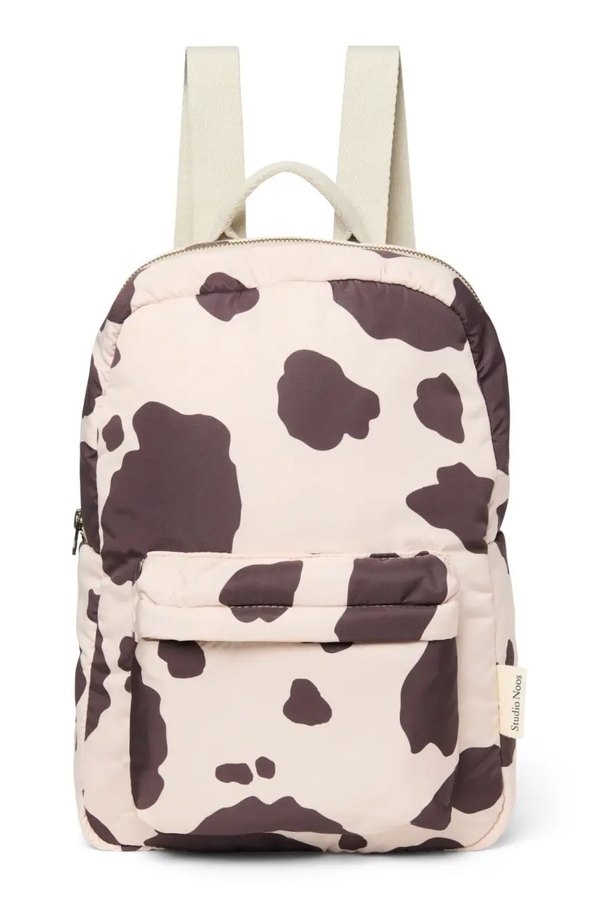 STUDIO NOOS - Puffy Midi BACKPACK - batôžtek s predným vreckom | Holy Cow Brownish