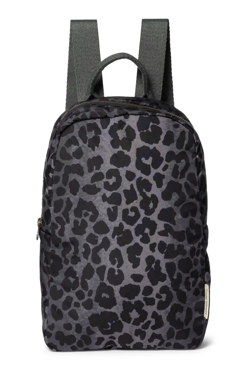 STUDIO NOOS - Puffy Mini BACKPACK - batôžtek Black Leopard