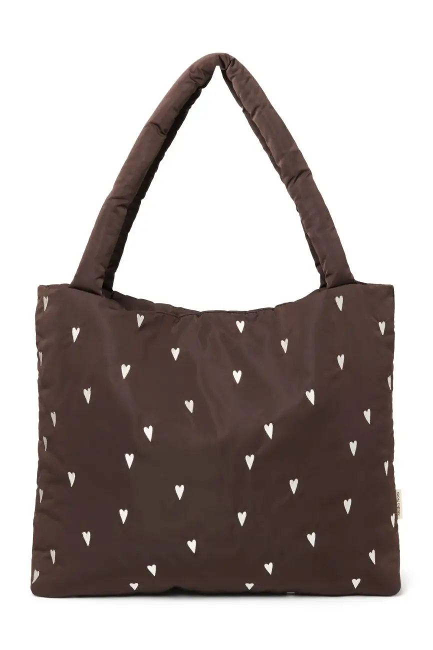 STUDIO NOOS - Puffy MOM BAG | Brown Hearts