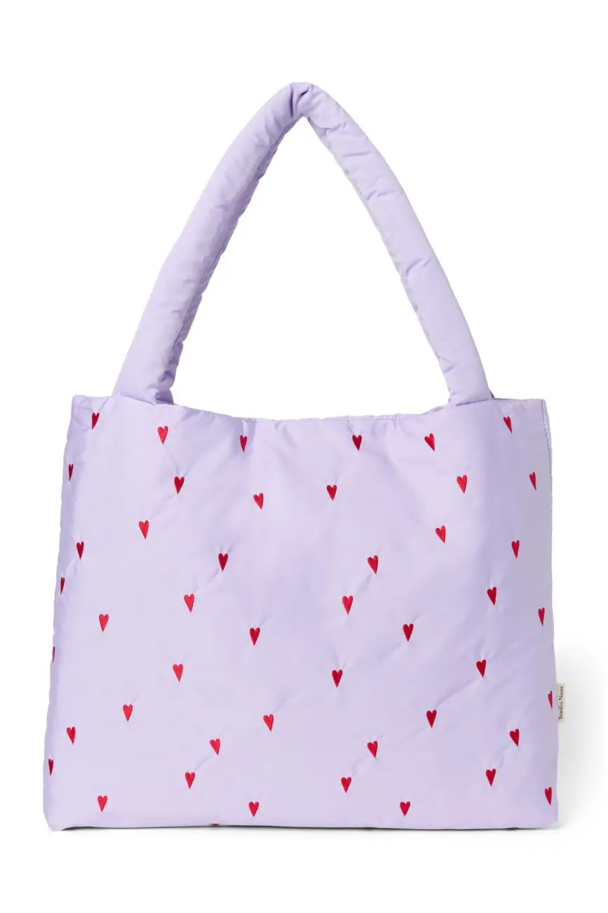 STUDIO NOOS - Puffy MOM BAG Purple Hearts