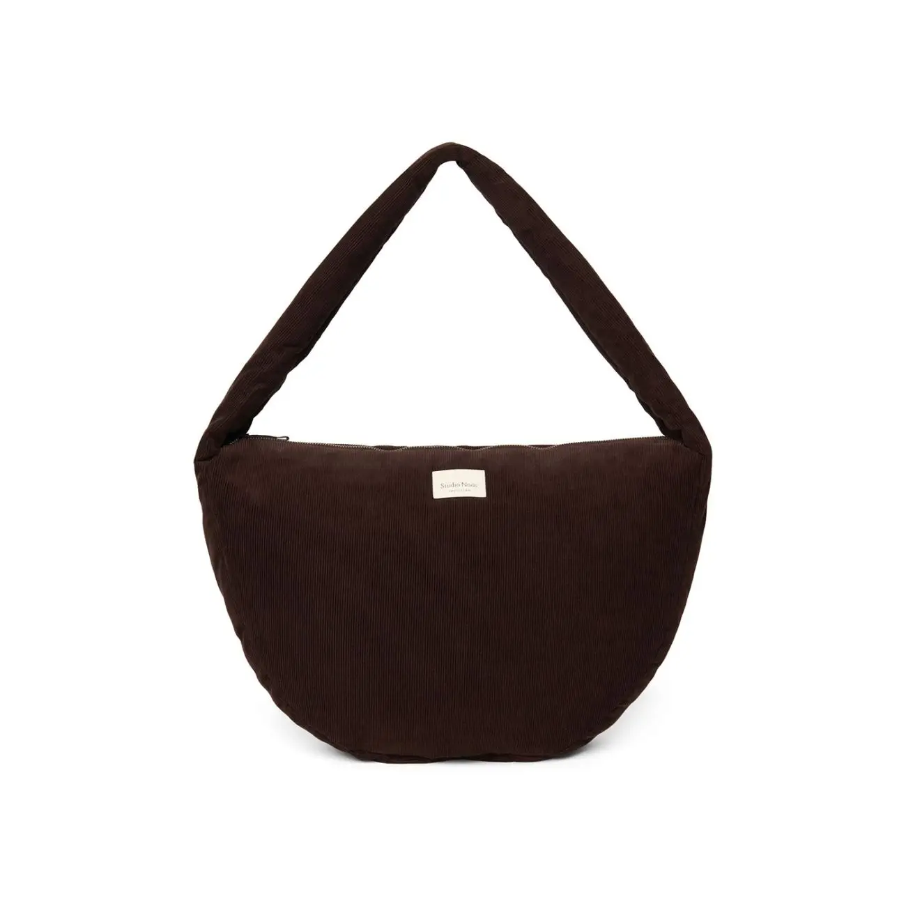 STUDIO NOOS - RIB puffy Cross Body bag Dark Brown